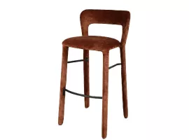 Hoge stoffen stoel huren