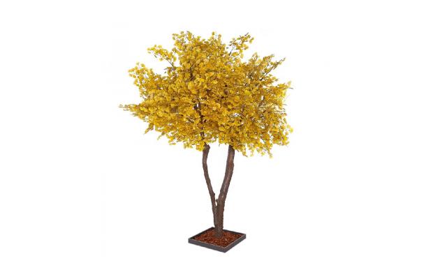 FÆK | Tree Ginkgo yellow two stems 400 - geel - tweestammig - boom - faek - verhuur - evenementen - feest - rental - events - artificieel - artificial 